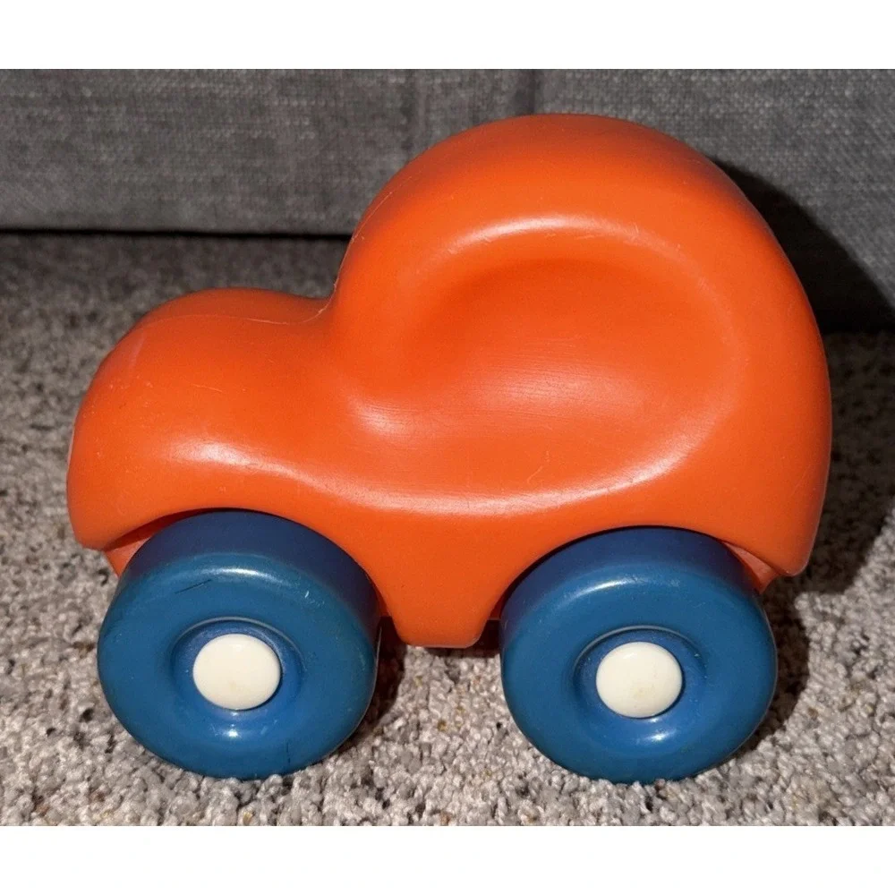 Vintage Orange Little Tikes My First Wheels Chunky Toddler Car